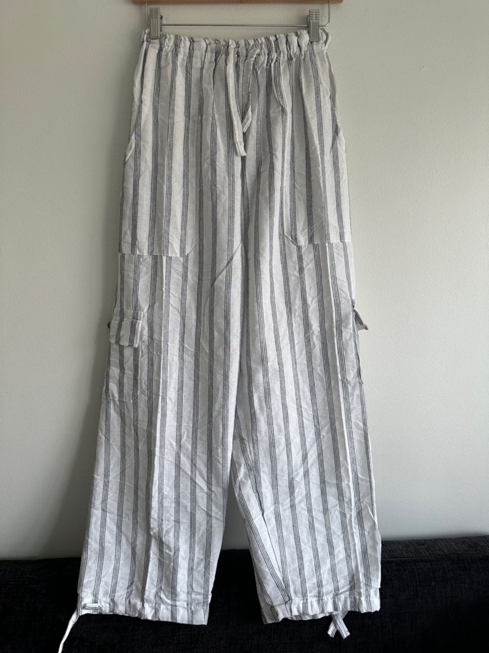 Peru/Ecuador Handmade Cotton‎ Striped Boho Bohemian Pants Joggers Size XL